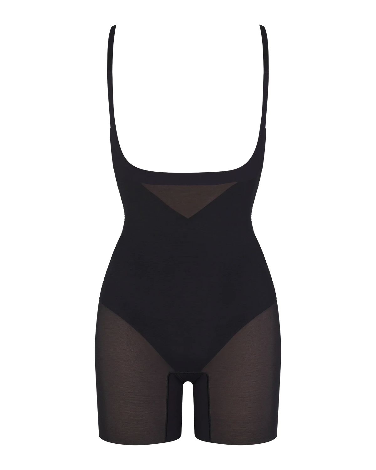 Open-Bust Mid-Thigh Bodysuit